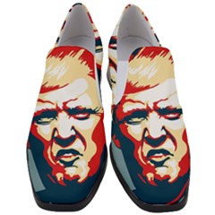 Trump Pop Art Women Slip On Heel Loafers by goljakoff