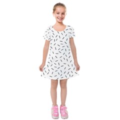 Rain  Kids  Short Sleeve Velvet Dress by Sobalvarro