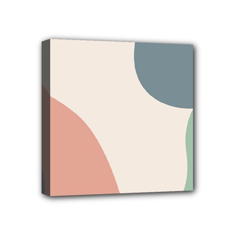 Abstract Shapes  Mini Canvas 4  X 4  (stretched) by Sobalvarro