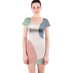 Abstract Shapes  Short Sleeve Bodycon Dress by Sobalvarro