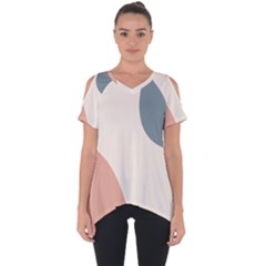 Abstract Shapes  Cut Out Side Drop Tee by Sobalvarro