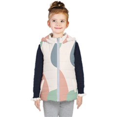 Abstract Shapes  Kids  Hooded Puffer Vest by Sobalvarro