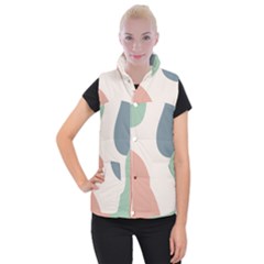 Abstract Shapes  Women s Button Up Vest by Sobalvarro