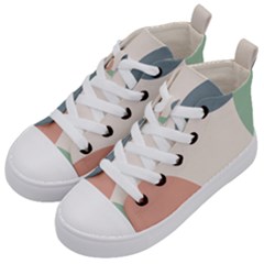 Abstract Shapes  Kids  Mid-top Canvas Sneakers by Sobalvarro