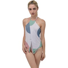 Abstract Shapes  Go With The Flow One Piece Swimsuit by Sobalvarro