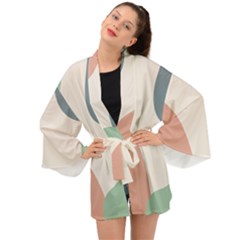 Abstract Shapes  Long Sleeve Kimono by Sobalvarro
