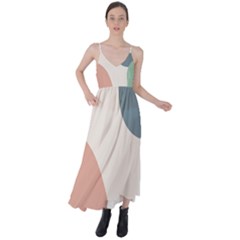 Abstract Shapes  Tie Back Maxi Dress by Sobalvarro