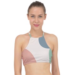 Abstract Shapes  Racer Front Bikini Top by Sobalvarro
