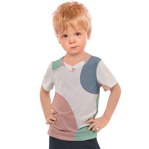 Abstract Shapes  Kids  Sports Tee by Sobalvarro