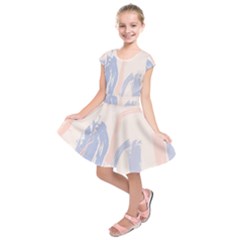 Marble Stains  Kids  Short Sleeve Dress by Sobalvarro