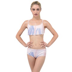 Marble Stains  Layered Top Bikini Set by Sobalvarro
