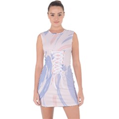 Marble Stains  Lace Up Front Bodycon Dress by Sobalvarro
