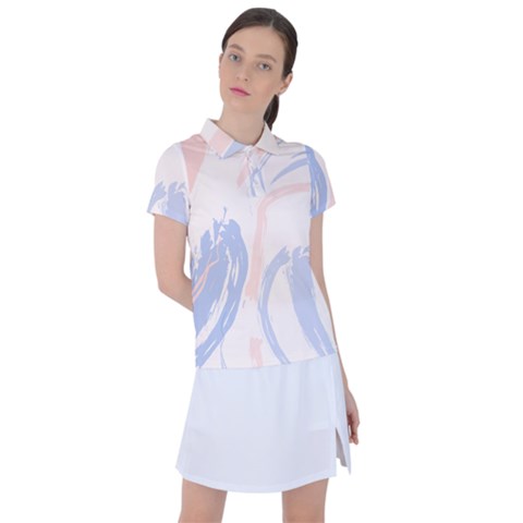 Marble Stains  Women s Polo Tee by Sobalvarro