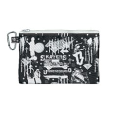 Skater-underground2 Canvas Cosmetic Bag (medium) by PollyParadise