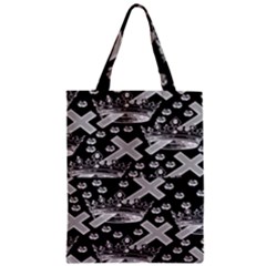Royalcrowns Zipper Classic Tote Bag by PollyParadise