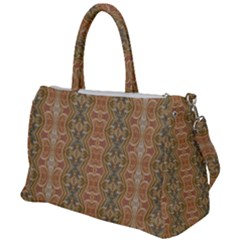Vintage Ornate Geometric Pattern Duffel Travel Bag by dflcprintsclothing