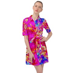 Newdesign Belted Shirt Dress by LW41021