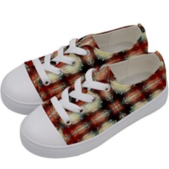 Royal Plaid  Kids  Low Top Canvas Sneakers by LW41021
