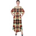Royal Plaid  V-Neck Boho Style Maxi Dress View1