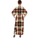 Royal Plaid  V-Neck Boho Style Maxi Dress View2
