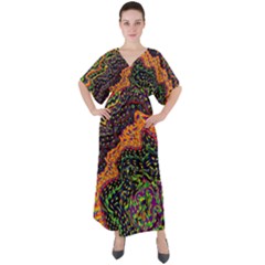 Goghwave V-neck Boho Style Maxi Dress by LW41021