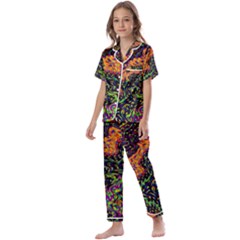 Goghwave Kids  Satin Short Sleeve Pajamas Set