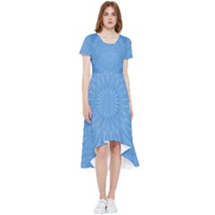 Blue Joy High Low Boho Dress by LW41021