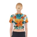 Spring Flowers Cotton Crop Top View2