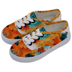 Spring Flowers Kids  Classic Low Top Sneakers by LW41021