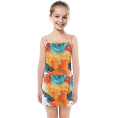 Spring Flowers Kids  Summer Sun Dress by LW41021