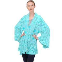 Skyangel Long Sleeve Velvet Kimono  by LW323