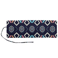 Gypsy-pattern Roll Up Canvas Pencil Holder (m) by PollyParadise