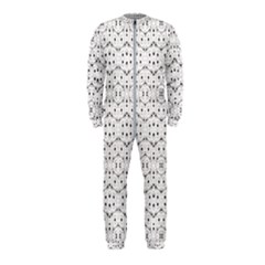Modern Geometric Black And White Print Pattern Onepiece Jumpsuit (kids) by dflcprintsclothing