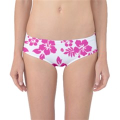 Hibiscus Pattern Pink Classic Bikini Bottoms by GrowBasket