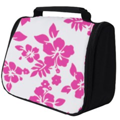 Hibiscus Pattern Pink Full Print Travel Pouch (big) by GrowBasket