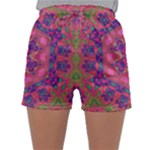 Purple Flower Sleepwear Shorts