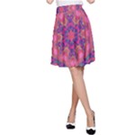 Springflower4 A-Line Skirt