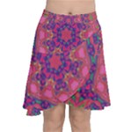 Springflower4 Chiffon Wrap Front Skirt