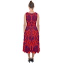 Red Rose Midi Tie-Back Chiffon Dress View2