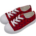 Red Rose Kids  Low Top Canvas Sneakers View2