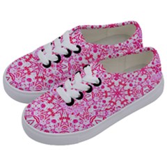 Pink Petals Kids  Classic Low Top Sneakers by LW323