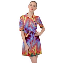 Passion Flower Belted Shirt Dress by LW323