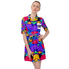 Fairground Belted Shirt Dress by LW323