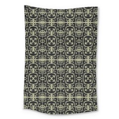 Geometric Textured Ethnic Pattern 1 Large Tapestry by dflcprintsclothing