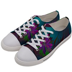 Evening Bloom Women s Low Top Canvas Sneakers by LW323