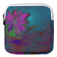 Evening Bloom Mini Square Pouch by LW323