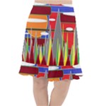 Forrest Sunset Fishtail Chiffon Skirt