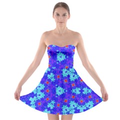 Blueberry Strapless Bra Top Dress by LW323
