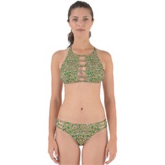 Florals In The Green Season In Perfect  Ornate Calm Harmony Perfectly Cut Out Bikini Set by pepitasart