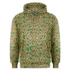 Florals In The Green Season In Perfect  Ornate Calm Harmony Men s Overhead Hoodie by pepitasart